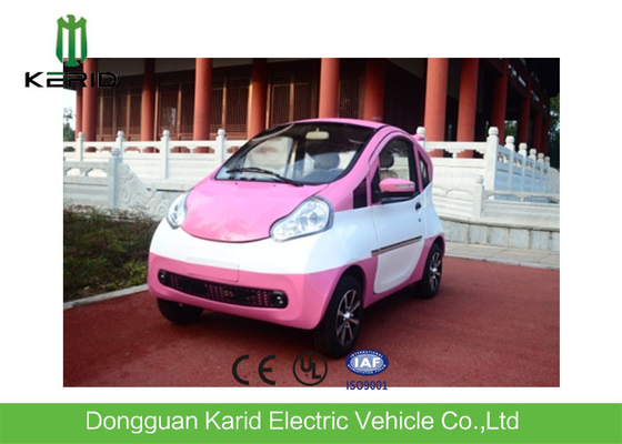 Pink Color 2 Seats Little Electric City Car 60 Volt Lead Acid Maintenance Free